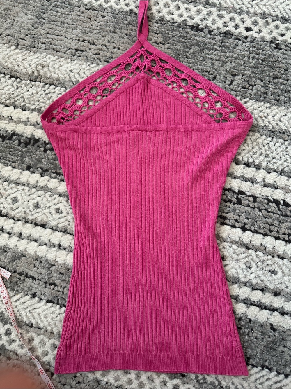 Women's Halter Ribbed Knit Halter - Picture 2 of 5